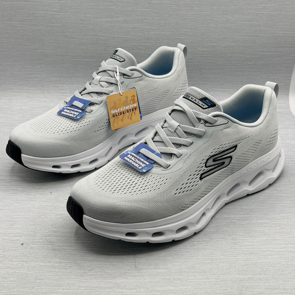 Skechers GOwalk Men's 13 Sneakers Grey Slip On Walking Shoes Glide Step 217019